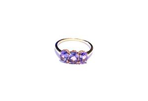 【送料無料】ネックレス　ゴールドタンザナイトリングサイズトリオ18ct gold amp; 183 ct trio of tanzanite stones ring size r no 3800｜hokushin
