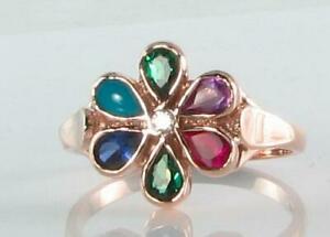 【送料無料】ネックレス　large 9k9ct rose gold dearest daisy art decoins cluster ring free resizelarge 9k 9ct rose gold dearest daisy art deco ins