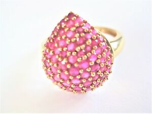 【送料無料】ネックレス　リングゴールドルビーring gold 585 with rubies 6,11 g｜hokushin