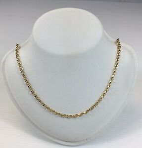 【送料無料】ネックレス 128g61cm9ctイェローゴールドベルチャーチェーン9ct yellow gold belcher chain 61cm in length 128g