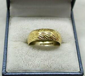 【送料無料】ネックレス ゴールド1970s heavy 18ct gold patterned wedding ring