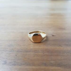 【送料無料】ネックレス イエローゴールド18ct yellow gold signet ring 67g