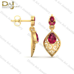 安い購入 楽天市場 送料無料 ネックレス ピンクルビードロップイヤリングイエローゴールドイヤリングpink Ruby Drop Dangle Earrings Yellow Gold Bridal Wedding Earrings Gift For Her Hokushin 人気特価激安 Indoasianacademy Com