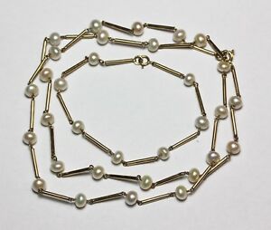 【貨物輸送無料】首飾り ゴールドネックレスブレスレットビンテージサミュエルジョーンズパールセット