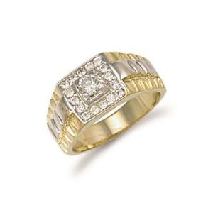 【貨物輸送無料】首飾り イエローゴールドスクエアトップリングyellow gold square top gents  ring 10粍