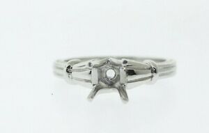 【貨物輸送無料】首飾り プラチナ輪っか platinum 6072粍 round stone semimount setting engraved detail ring