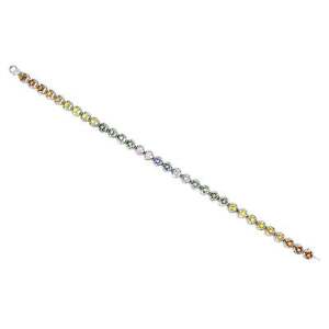 【貨物輸送無料】首飾り womens 9コンピュータ断層撮影法白いこと75womens 9コンピュータ断層撮影法 white gold multicoloured gemstone 75 bracelet