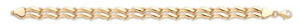 【貨物輸送無料】首飾り イエローゴールドダブルリンクレディースブレスレットyellow gold fancy double link ladies bracelet 7
