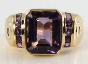 【貨物輸送無料】首飾り big 9k9コンピュータ断層撮影法 gold aaa amethyst art deco instank setting ring free resizebig 9k 9コンピュータ断層撮影法 gold aaa amethyst art deco ins tank settin