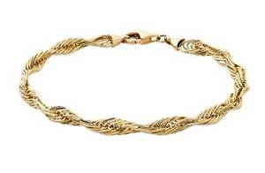 【送料無料】ネックレス　ゴールドツイストブレスレットrevere 9ct gold twist bracelet hallmarked