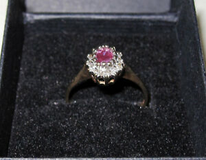 【送料無料】ネックレス　ビンテージルビーゴールドサイズレディースリングvintage ruby gold size j ladies engagment ring