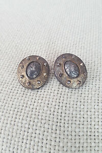 【送料無料】ネックレス　*antioch* 925 sterlinghammered clip on earrings*antioch* 925 sterling silver hammered clip on earrings