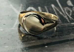 【送料無料】ネックレス　ゴールドサイズマシン9ct gold oval signet ring, size ‘k12’ 9mm wide vm100