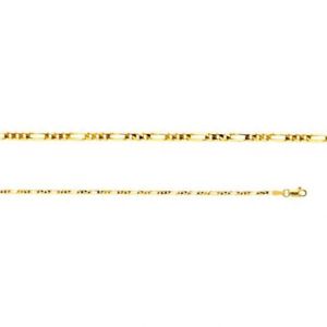 【送料無料】ネックレス　14kイェローゴールドフィガロチェーンネックレスイタリアリンク16 19mm18202224