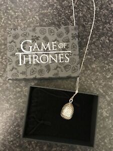 【送料無料】ネックレス　シルバードラゴン listinggame of thrones silver dragon egg penant