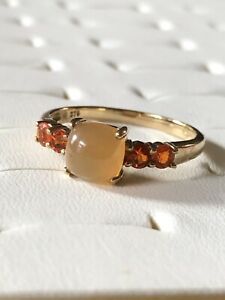 【送料無料】ネックレス　ゴールドオパールクラスタリングsweet 9ct gold opal cluster ring