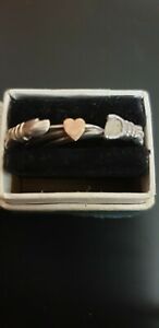 【送料無料】ネックレス　アンティークシルバーゴールドリングサイズantique 925 silver 18ct gold gimmelgimmal; betrothal ring size m 283g｜hokushin