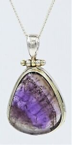 【送料無料】ネックレス　スターリングシルバーペンダントpretty purple ametrine and stirling silver 925 pendant 24,836円