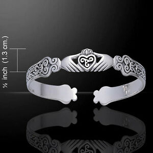 【送料無料】ネックレス　ピーターストーンケルトcladdagh925スターリングceltic claddagh triskele 925 sterling silver bracelet by peter stone