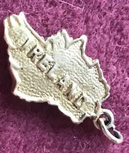 【送料無料】ネックレス　ヴィンテージゴールドアイルランドマップアイルランドvintage 9ct gold ireland map charm irish hallmark 18g