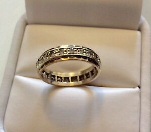 【送料無料】ネックレス　ヴィンテージカラーゴールドスピネルフルリングlovely ladies early vintage 9ct two colour gold spinel set full eternity ring m