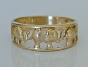 【送料無料】ネックレス ゴールドエレファントリングサイズbeautiful 9ct gold elephant ring size n