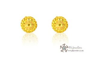 【送料無料】ネックレス　イエローゴールドスタッドイヤリングセ22ct 916 yellow gold stud earrings se25｜hokushin