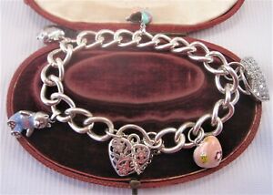【送料無料】ネックレス　ソリッドシルバーブレスレットa fabulous charm bracelet in solid silver｜hokushin