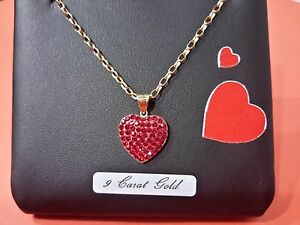 【送料無料】ネックレス　ゴールドハートチェーンベストセラー9ct gold heart and chain specail best seller 25,886円