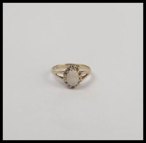 【送料無料】ネックレス　イエローゴールドオパールリングサイズアメリカ9ct yellow gold opal ring uk size k us 5 14