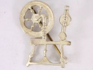 【送料無料】ネックレス　スターリングシルバーブローチヴィンテージortak spinning wheel sterling silver brooch vintage 925 74g bt77｜hokushin