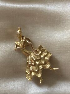 【送料無料】ネックレス　ヴィンテージゴールドスペインフラメンコダンサーペンダントvintage 9ct gold spanish flamenco dancer charmpendant solid gold throughout