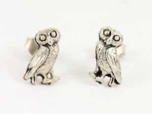 【送料無料】ネックレス　フクロウスタッドイヤリングスターリングシルバーレディースowl stud earrings sterling silver ladies stunning 925 2g cw27｜hokushin 26,995円