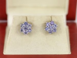 【送料無料】ネックレス タンザナイトスターリングシルバーイヤリングレディースtanzanite sterling silver earrings ladies stunning 24g 925 sh8