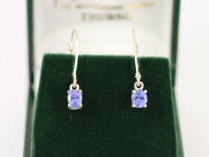 【送料無料】ネックレス　タンザナイトドロップピアススターリングシルバーレディースtanzanite drop earrings sterling silver ladies stunning 925 12g cm72｜hokushin