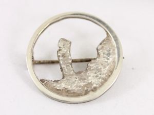 【送料無料】ネックレス　ブローチスターリングシルバービンテージortak old man of hoy brooch sterling silver vintage 925 61g bt71 26,995円