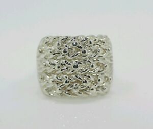 【送料無料】ネックレス　スターリングシルバーヘビーキーパーリングsterling silver 925 heavy keeper ring