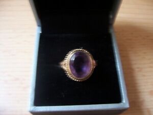 【送料無料】ネックレス　アメジストゴールドリングlovely amethyst 9ct gold ring