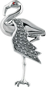 【送料無料】ネックレス　ノーマンスターリングシルバーフラミンゴブローチボックスari d norman sterling silver flamingo brooch gift box uk hallmark mum wife