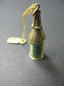 【送料無料】ネックレス　ゴールド9 ct gold charm bottle with genuine 1 note inside fully hallmarked 9ct 27,735円