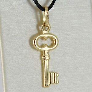 【送料無料】ネックレス　イエローゴールドペンダントキーペンダントイタリアyellow gold pendant 750 18k, key, pendant, 28 cm, rounded, made in italy｜hokushin