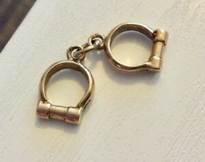 【送料無料】ネックレス　ビンテージゴールドnice quality vintage fully hallmarked solid 9ct gold handcuffs charm