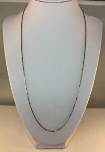 【送料無料】ネックレス　ゴールドボックスチェーン9ct gold box chain length 21 1mm wide 38gms second hand 27,365円