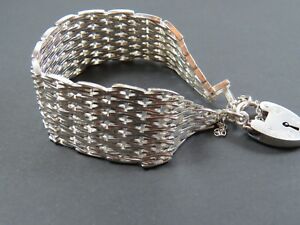 【送料無料】ネックレス　ビンテージスターリングシルバーファンシーゲートリンクブレスレットvintage sterling silver fancy gate link bracelet 1976 27,346円