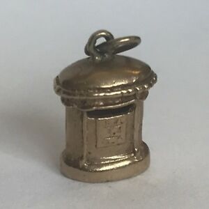 【送料無料】ネックレス　ビンテージソリッドゴールドポストボックスvintage solid 9ct gold post box charm 16cm 1977 23g｜hokushin