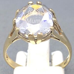【送料無料】ネックレス　イエローゴールドキュービックジルコンプリンセスカットドレスリングサイズ9ct yellow gold *best mum* cubic zircon princess cut dress ring size o 1475