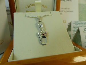 【送料無料】ネックレス　ウェールズゴールドシルバーローズゴールドペンダント￥ツリーcymru welsh gold, silver amp; 9ct rose gold tree of life lovespoon pendant rrp 115｜hokushin