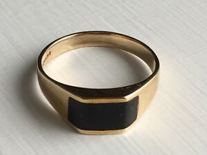 【送料無料】ネックレス 9ctシマメノウbrand 9ct gold onyx ring