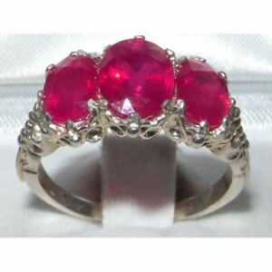 【送料無料】ネックレス　ビクトリアソリッドスターリングシルバールビーリングvictorian design solid english sterling silver natural 4ct ruby ring