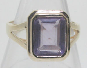 【送料無料】ネックレス　アメジストイエローゴールドアメジストリングサイズamethyst rectangular 9ct yellow gold amethyst ring size o 12 217cts
